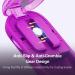 Adjustable Pill Cutter & Splitter for Small & Large Pills - Sharp Blade for Accurate Cutting - Purple - Buy Online on GoSupps.com