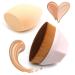 Foundation brush foundation Brush flat top and makeup sponge blender make-up brush to powder cream liquid powder flawless make-up brush (pink)