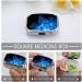Buy Blue Flame Pill Box - Cute Square Portable Medicine Organizer for Vitamins & Tablets - Perfect for Purse & Pocket - Buy Online on GoSupps.com