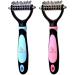 Anigood PET Grooming Rake Comb Brush For Dogs Cats With Long Thick Hair | Professional Deshedding Dematting Pet Supplies (Pink) - Buy Online on GoSupps.com