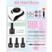 21 Colors Gel Nail Polish Kit with 120W LED Light & Manicure Tools Starter Kit - Nude Glitter Set with UV LED Nail Lamp - No Wipe Base Top Coat - Beginner DIY at Home - Buy Online on GoSupps.com