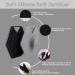 Silicone Exfoliating Body Scrubber for Deep Cleaning and Exfoliation - Black+Gray | Easy-to-Clean, Reusable Shower Brush with Grip and Hanging Holes - Buy Online on GoSupps.com