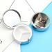 Curious Cat Print Round Pill Box - 3 Compartment Decorative Metal Organizer for Traveling | Ideal Pocket Pill Case - Buy Online on GoSupps.com