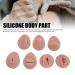 Nurnesy 7pcs Silicone Model Body Part Tongue Mouth Nose Eye Navel Ear Model Soft Practice Body Parts Kit Silicone Training Part Perfect for Beginner Practice (Dark Skin) - Buy Online on GoSupps.com