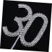 CORHAD Glitter 30th Birthday Cake Toppers Crystal 30th Anniversary Cake Toppers Bling Number Wedding Decoration Cake Decor Diamond Decor Cupcake Toppers Paper Cup Rhinestones - Buy Online on GoSupps.com