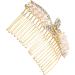 FRCOLOR Hairpins Accessories hair accessories Hair up crystal hair gold crystal bride Crystal wedding hair pearl hair clip rhinestones pearl wedding alloy Miss hair bridal hair Comb - Buy Online on GoSupps.com