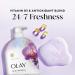 Olay Body Wash for Women Fresh Radiance 24/7 Skin-Loving Freshness Visibly Radiant Plant Based Cleansers Vitamin B3 & Antioxidant Blend For All Skin Types Orchid & Black Currant Scent 35 fl oz - Buy Online on GoSupps.com