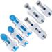 6 Pieces Finger Splints Metal Finger Support Finger Stabilizer for Adults and Children Finger Knuckle Joint Fixation  3 Sizes (Blue)