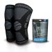 2 Pack Knee Compression Sleeve - Knee Brace for Men & Women, Knee Support for Working Out, Running, Basketball, Gym, Weightlifting, Workout, for Arthritis Joint Pain Relief, Size XL X-Large (1 Pair) Black