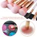DUAIU 16 Pcs Premium Synthetic Makeup Brush Set with Silicone Facial Brush and PU Cosmetic Bag - Pink - Buy Online on GoSupps.com