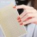 Gold 3D Nail Sticker Stripe Lines Adhesive Striping Tape Nail Art Gold Silver 3Pc Nail - Buy Online on GoSupps.com