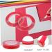 NUOBESTY 4 Rolls Transparent Double-sided Tape Press on Nails Adhesive Nail Art Showing Tape Hanging Poster Tape Nail Display Holders Rug Tape No Trace Color Card Red No Substrate Acrylic - Buy Online on GoSupps.com