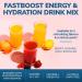 FAST BOOST Energy & Hydration Drink Mix - Orange | Sugar Free Electrolyte Powder Packets with Antioxidants Green Tea Extract B Vitamins Vitamin C & E | 14 Stick Packs - Buy Online on GoSupps.com