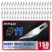 DIYSELF 150 PCS Exacto Knife Blades 11, Sharp Hobby Knife Blades, High Carbon Steel Craft Knife Blades, 11 Hobby Knife Replacement Blades, Exacto Blades for Art, Scrapbooking, Stencil, Paper Cutting #11