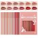 Hogvinnatil Set of 12 lipsticks for matte and waterproof lips nonstick set for women and girls to make up