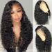 Front lace Perckes Human Hair curly real hair wig 360 degrees front lace wig prefetch baby hair brazilian real hair wig women remy deep curly wig natural 20 inches