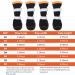 GLE2016 Dog Boots Snow Warm Dog Booties Water Resistant Dog Shoes Warm Lining Nonslip Rubber Sole with Reflective Strap Nonslip Rubber Sole for Snow Rain 4PCS(5# Orange) 5# Orange - Buy Online on GoSupps.com