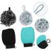 FRCOLOR 2 Sets Bath Set for Men - Body Scrub, Scrubber, Loofahs, Exfoliating Pad, Shower Gloves, Bubble Making Net - Bathroom Supplies for Clean and Refreshed Skin - Buy Online on GoSupps.com