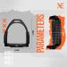 XE Stainless-steel Bendy Safety Stirrups with Nonslip Black Tread - Ideal for Horse Riding | Equestrian Gear - Buy Online on GoSupps.com