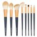 MAANGE Premium Synthetic Makeup Brush Set - Professional Blush & Contour Kit (Blue) | International Shipping - Buy Online on GoSupps.com