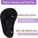 Gel Arch Support Pads - Plantar Fasciitis Shoe Inserts | 6 Pairs Adhesive High Arch Cushions for Foot Pain Relief - Unisex, One Size (Black) - Buy Online on GoSupps.com
