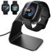 CAVN Charger Dock Compatible with Fitbit Versa 4/Versa 3/Sense 2/Sense, Replacement Charger Stand Charging Cable Station Cradle with 4.2ft USB Cord for Sense 2/Sense/Versa 4/3 Smartwatch (Black)