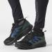 Salomon Men's Gore-Tex Trail Running & Hiking Shoes - Comfortable Outdoor Footwear | Size 45 1/3 EU - Black/Darkest Spruce/Ibiza Blue - Buy Online on GoSupps.com