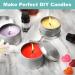 Haccah Complete Candle Making Kit - DIY Arts and Crafts Supplies for Adults & Kids | Wax, Wicks, Scents, Dyes, Melting Pot & Candle Tins - Buy Online on GoSupps.com