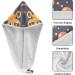 Orange Red Octopus Stars Hair Towel 2 Pack - Super Absorbent Quick Dry Hair Turbans for Women & Girls - Buy Online on GoSupps.com