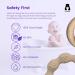 Infatot Baby Teething Toys - MultiTexture Silicone Teethers for Babies 0-6 Months - Plum & Milk | Newborn Essentials & Baby Shower Gift - Buy Online on GoSupps.com