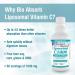 Bio Absorb Liposomal Vitamin C 1000mg Liquid - 8.5 oz 50 Servings | Non GMO, Soy-Free, Vegan | Natural Orange Flavor - 250ml - Buy Online on GoSupps.com