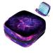 Menstruation pad bag with zipper women's napkin bag tampons collection bags for women and girls (space abstract crab fog galaxy)