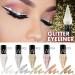 Shiny Glitter Liquid Eyeliner Kit - Waterproof Diamond-Shaped Eyeliner Set - Quick Dry Shimmer Silver Gold Beauty Makeup - 5 Colors - Buy Online on GoSupps.com