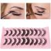 False Eyelashe Wispy Fluffy False Eyelashes Set Handmade DD Curl Thickness Multilayer Fake Eyelashes for Lady - Buy Online on GoSupps.com