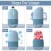 KOGITI Ice Roller Mold for Face & Eye Beauty | Facial Ice Roller for Puffiness Relief and Skin Care Tools | Ice Facial Cube in Blue - Buy Online on GoSupps.com