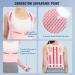 Fit Geno Back Brace Posture Corrector for Women - Adjustable Full Back Support for Pain Relief | Scoliosis & Hump Treatment - Pink Large - Buy Online on GoSupps.com