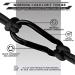 Autmatch Carabiner Clips 3 Spring Snap Hook Buckle Heavy Duty Locking Carabiners 4 Pack M8 - 5/16 Carbon Steel - Black - Buy Online on GoSupps.com
