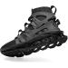 MrLin Men's Running Shoes - Non Slip Athletic Tennis Walking Blade Sneakers - Size 11, Black & White - Buy Online on GoSupps.com