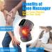 MOAJAZA 2PCS Cordless Heated Knee Brace Shoulder Wrap - 3-in-1 Heating Shoulder Pads with Vibration - Adjustable Modes - Heating Pad for Knee Elbow Shoulder - Pack of 2 - Buy Online on GoSupps.com
