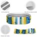 Buy Yellow & Blue Pattern Printed Resistance Bands - Durable Elastic Leg Bands for Fitness & Home Workouts - Buy Online on GoSupps.com