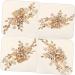 DOITOOL Flower Comb Rhinestone Hair Clips Pearl Hair Barrettes Bride Hair Clip Wedding Pearls Hairpin Women Crystal Hair Comb Tiara Zinc Alloy European and American Hair up Bridesmaid - Buy Online on GoSupps.com