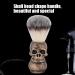 Men's Skeleton Shaving Brush | Golden Skull Beard Grooming Tool for Facial Hair Cleaning - Buy Online on GoSupps.com