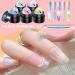Non Sticky Nail Molding Gel Set - Five Color Solid Texture Kit Carving Pen Carving Formula Creative Art Design Mix | Professional F Train - Buy Online on GoSupps.com