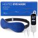 Heated Eye Mask, Warm Eye Compress Mask for Dry Eyes, USB Electric Eye Heating Pad with Temperature & Timer Control, Dry Eye Mask for Dry Eyes, Blepharitis, Sinus Migraine