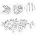 Mikinona Crystal Hair Accessories Hair Pins Wedding Decor Wedding Hair Accessories Rhinestone Hair Comb for Wedding Rhinestone Hair Comb for Bridal Gem Headgear Miss Rhinestones - Buy Online on GoSupps.com