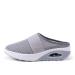 Women's Air Cushion Slip-On Walking Shoes- Orthopedic Diabetic Walking Shoes Mesh Orthopedic Diabetic Walking Shoes Women's Wooden Clogs Simple Mule Slippers 5.5 Grey