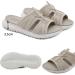 JASUBAI Leather Orthopedic Arch Support Diabetic Sandals - Women's Beige Crisscross Sandals (Size 9 B) - Buy Online on GoSupps.com