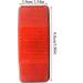PZRT Handlebar Mount Safe Bicycle Reflector - Red Front Rear Warning Light 98x39mm - Buy Online on GoSupps.com