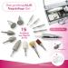 Prorelax Deluxe Manicure Pedicure Set | Professional Hand & Foot Care for Men & Women | 15 Surgical Steel Attachments with LED Light - Buy Online on GoSupps.com
