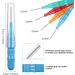 Interdental Brush Toothpick - Toothed Dental Cleaning Tool with Storage Box | Red Blue Green Orange | Ideal for Oral Care - 40 Pack - Buy Online on GoSupps.com